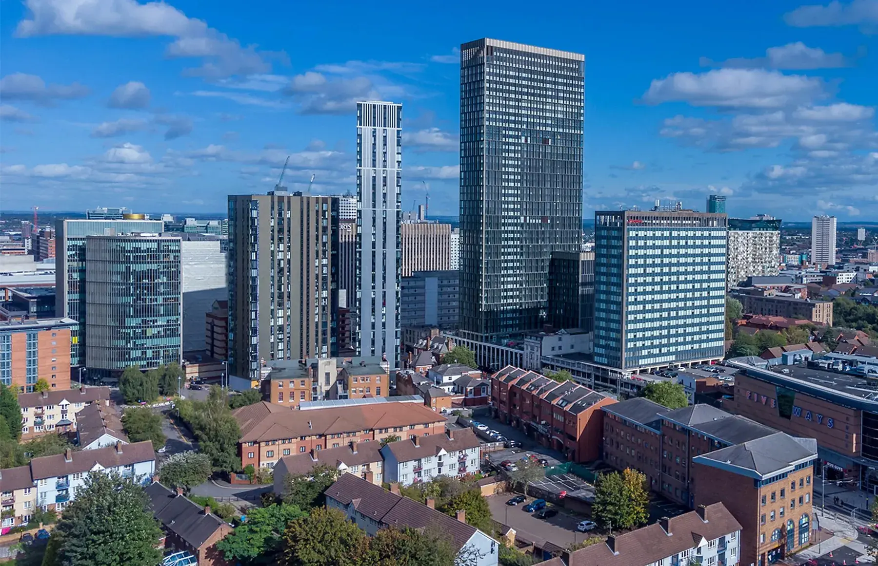 Panorama urbano de Birmingham
