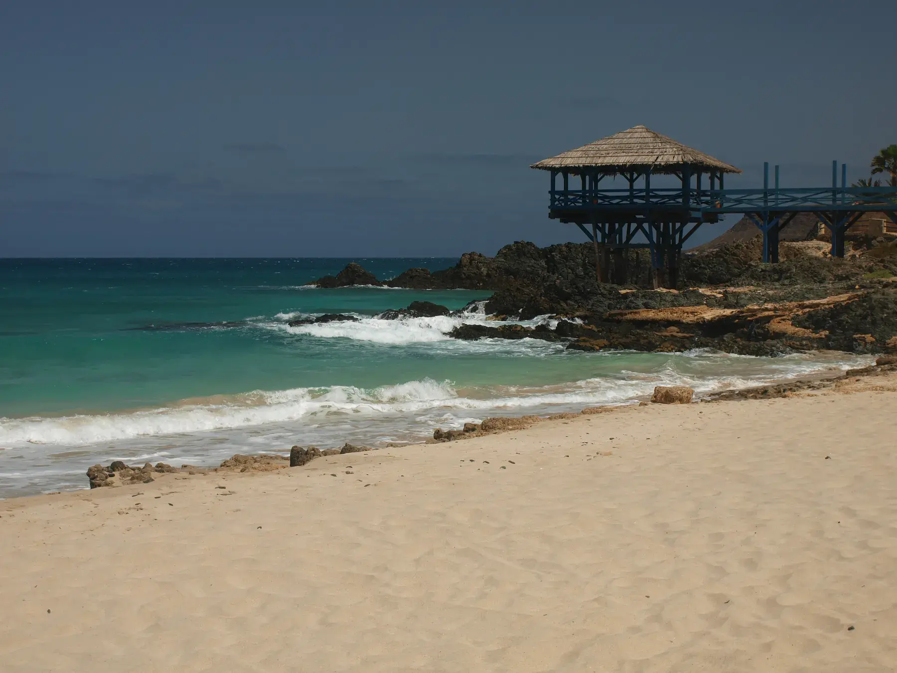 Praia de Cabral junto a Sal Rei, en Boa Vista
