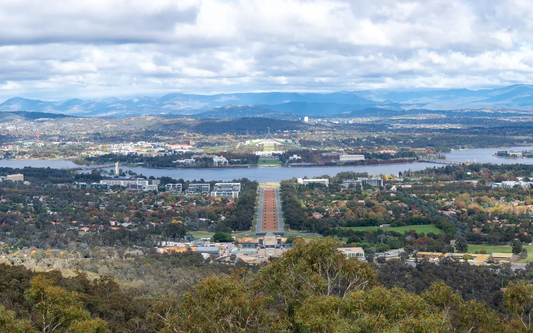 Canberra: Canberra panorama from Mount Ainslie