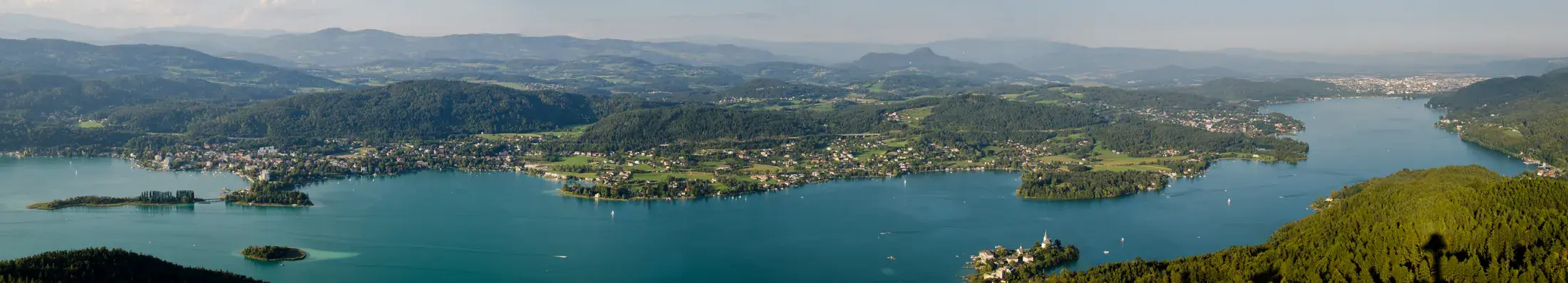 Wörthersee desde Pyramidenkogel, un sector de Carintia