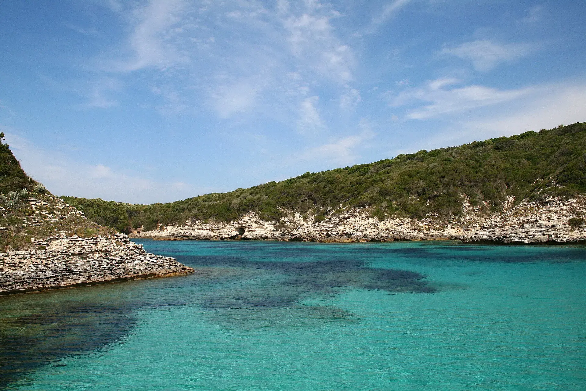Calas de Fazio y Paraguano, en el entorno de Bonifacio, Córcega
