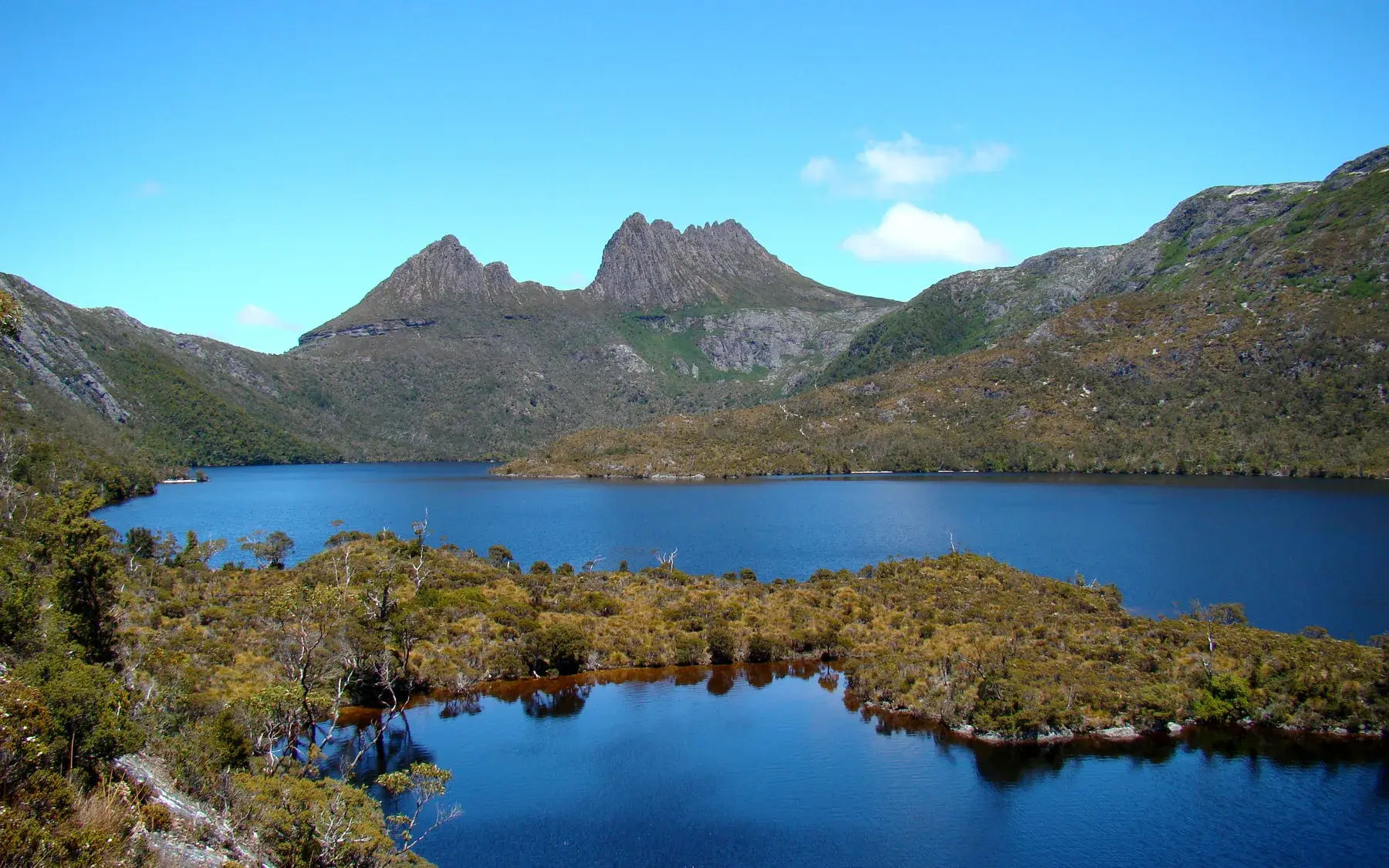 Cradle Mountain y Launceston: Cradle Mountain Behind Dove Lake