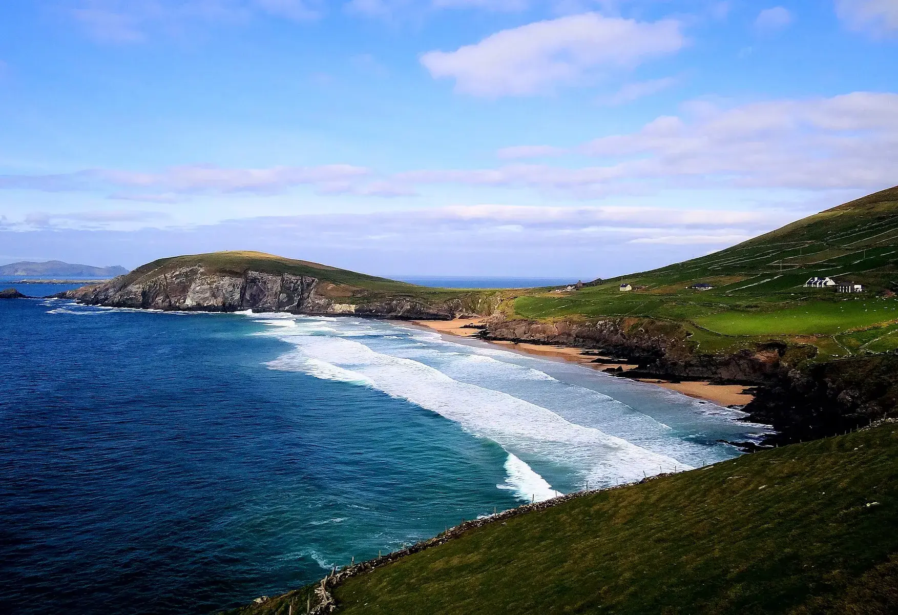 Costa de Dunmore Head en la península de Dingle