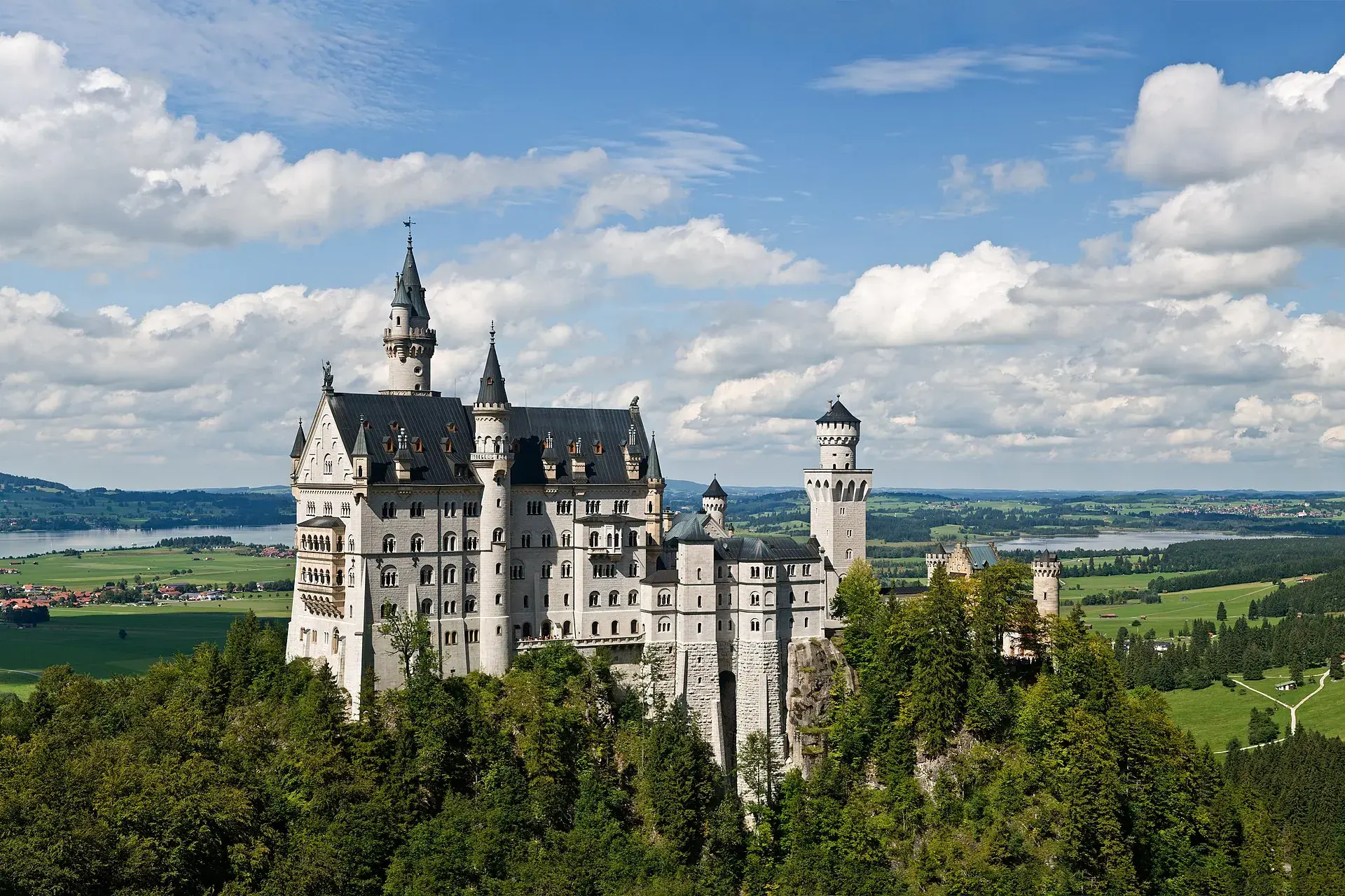 Castillo de Neuschwanstein visto desde Marienbrücke