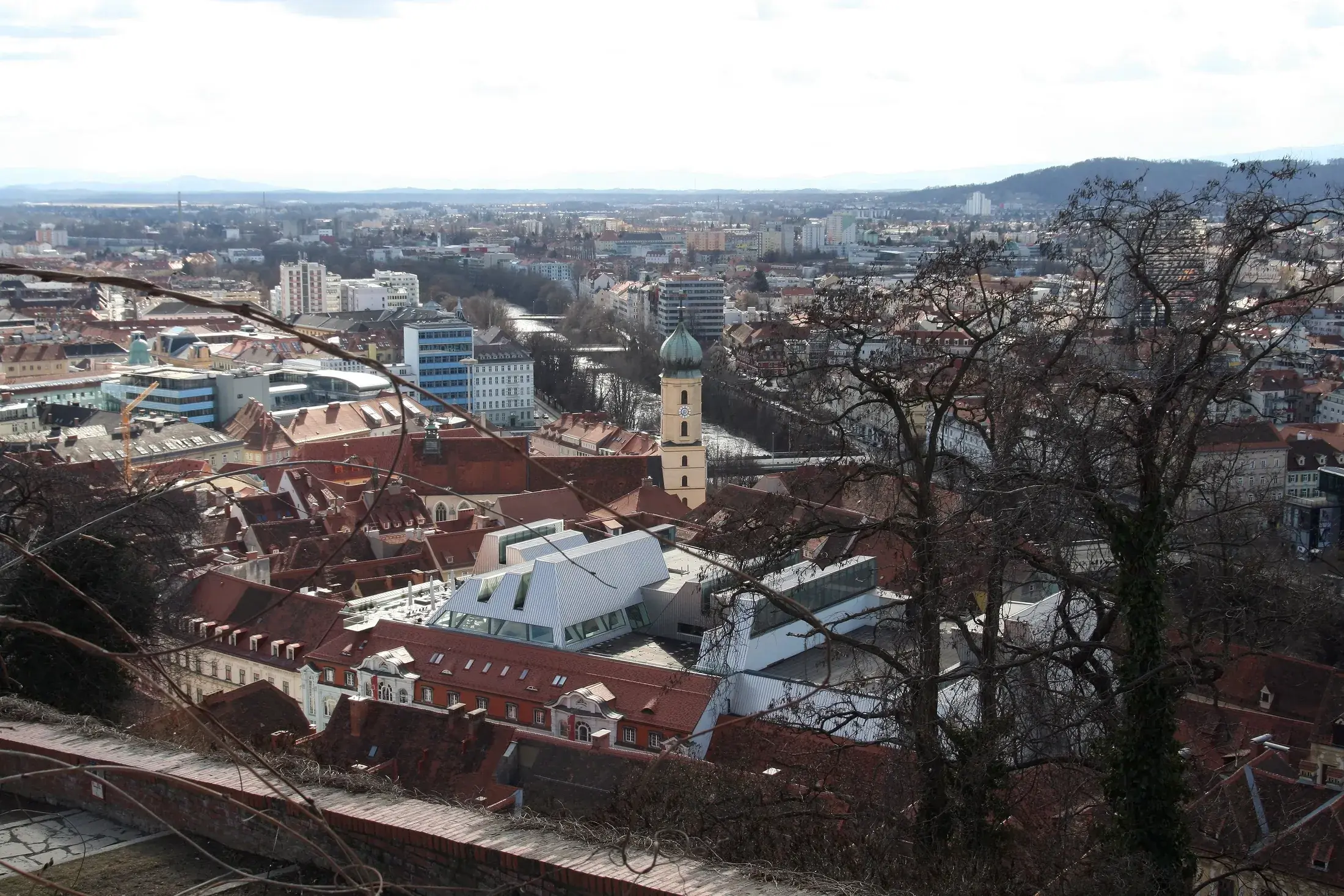 Tejados del casco de Graz vistos desde Schlossberg