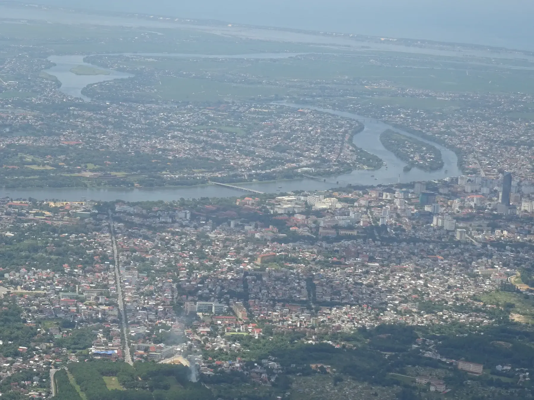 Vista aérea de Hue