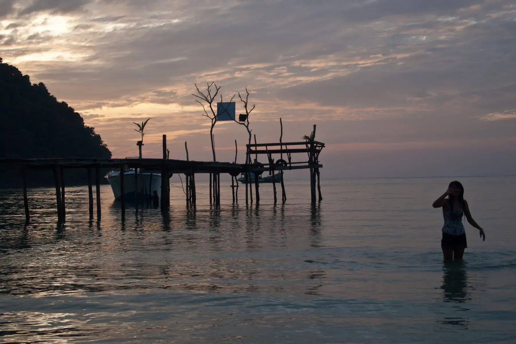 Atardecer junto al mar en Koh Kood
