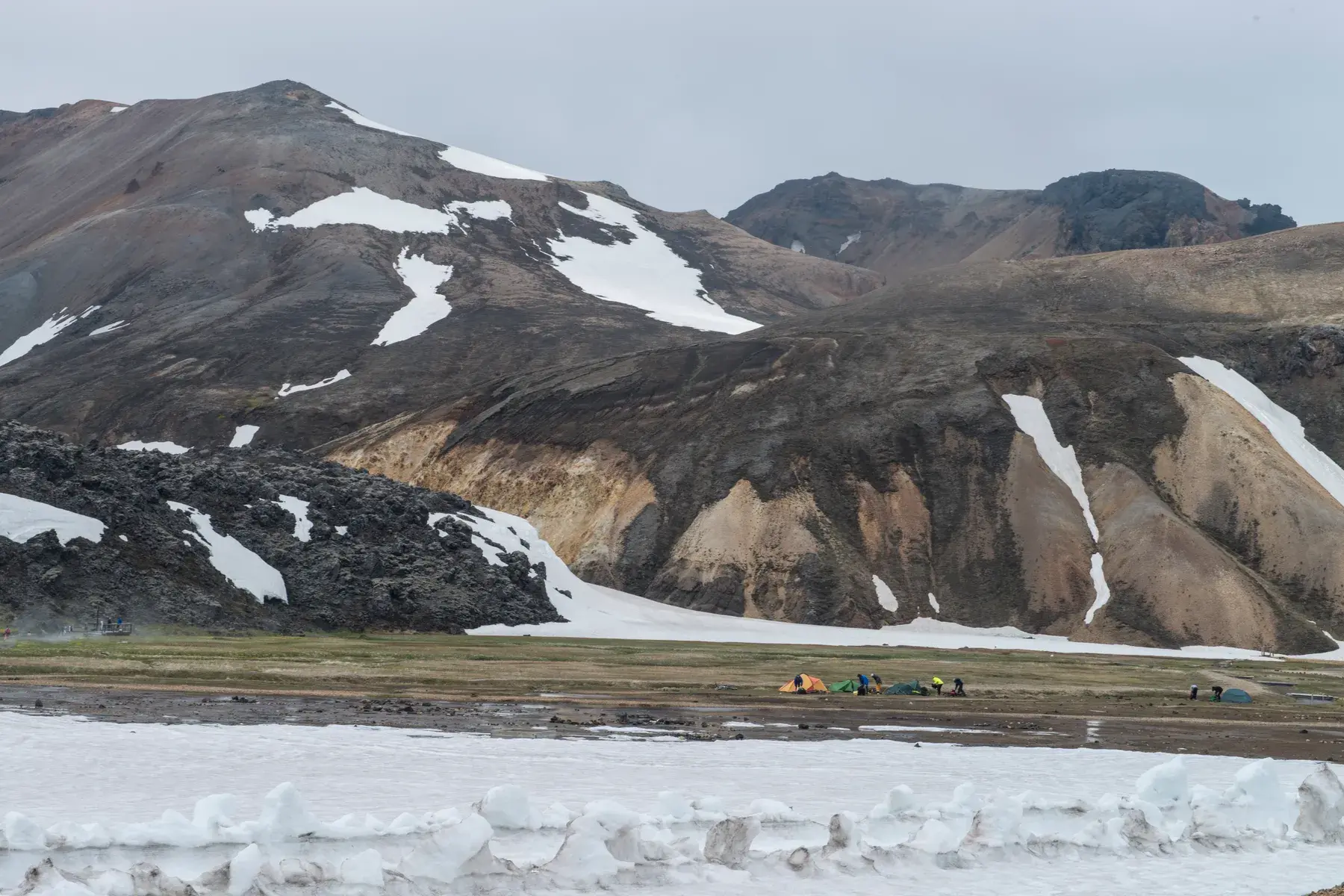 Montañas en torno al campamento de Landmannalaugar