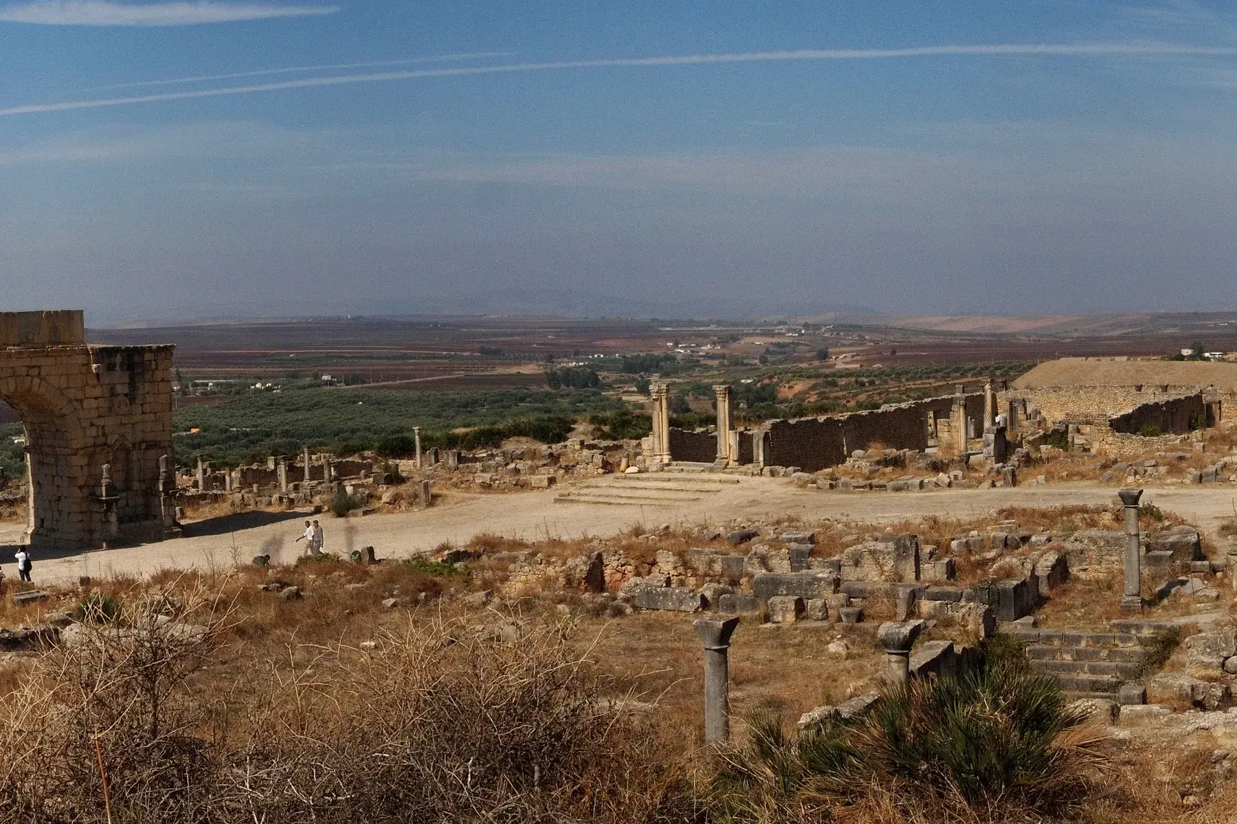Ruinas romanas de Volubilis, cerca de Meknes