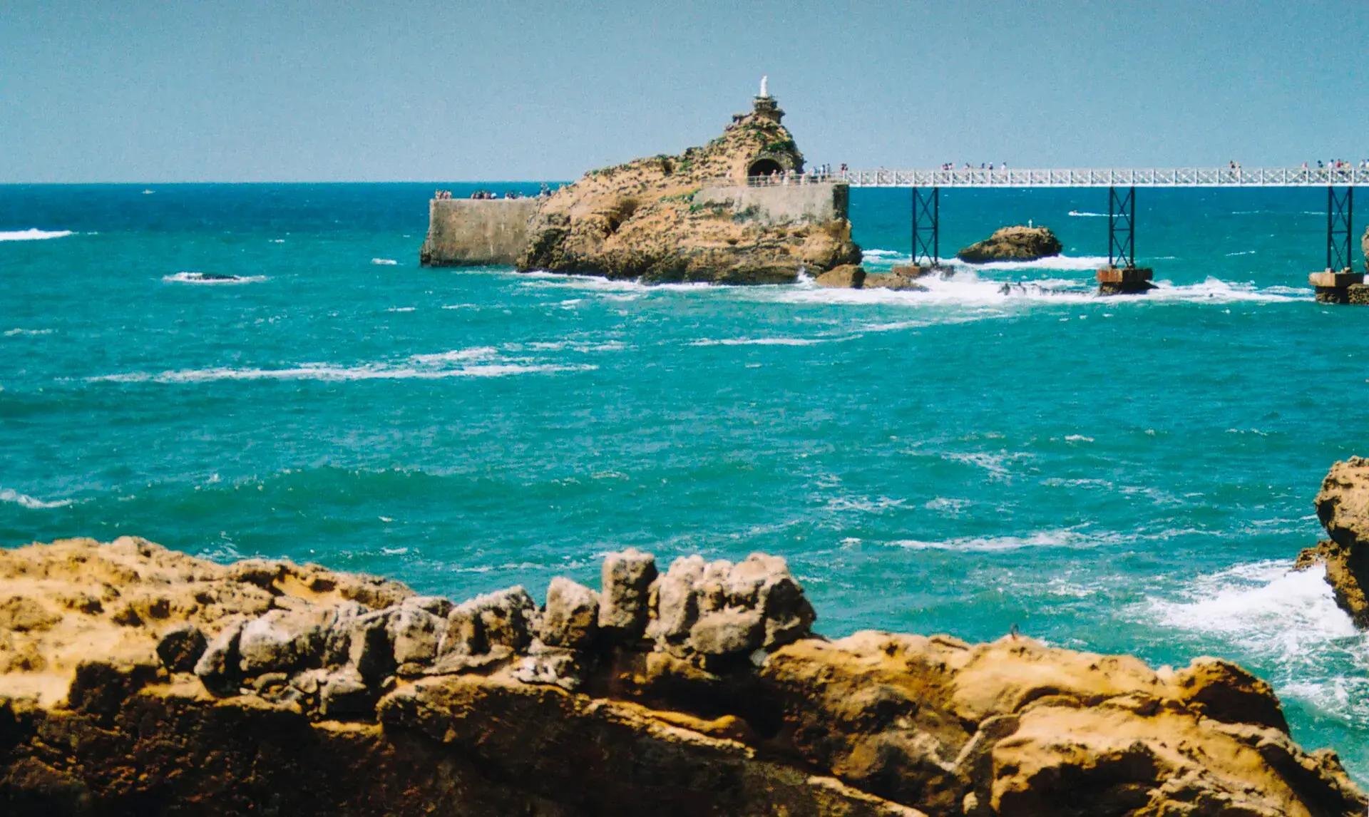 Costa de Biarritz y Rocher de la Vierge