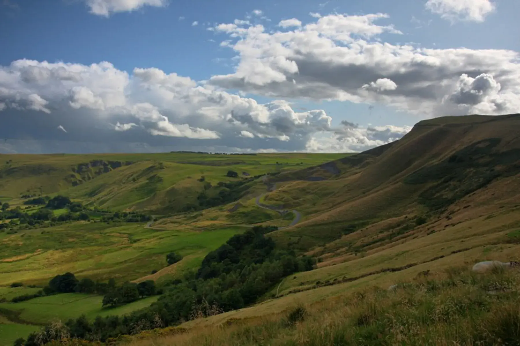 Paisaje desde Mam Tor en Peak District