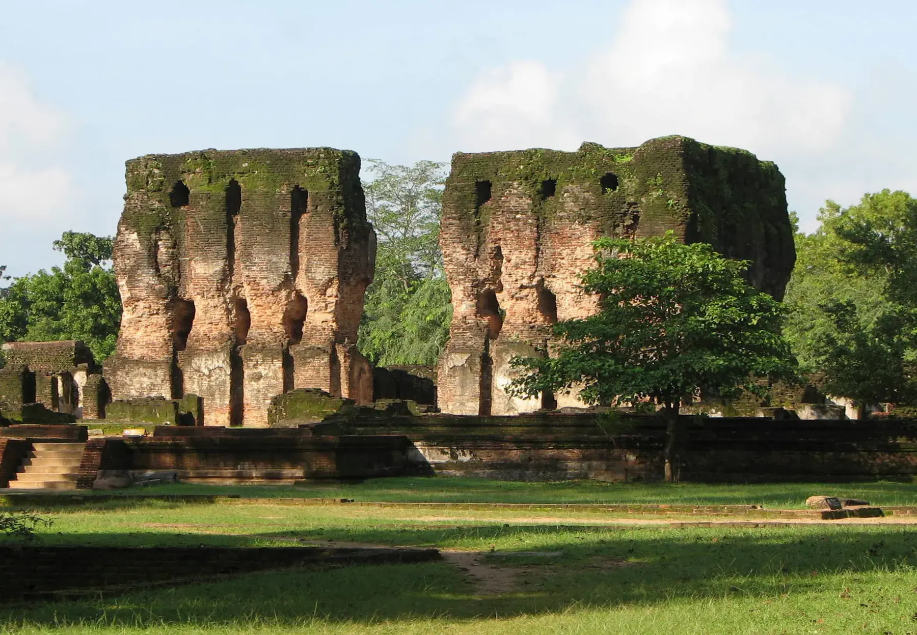 Restos del palacio de Polonnaruwa
