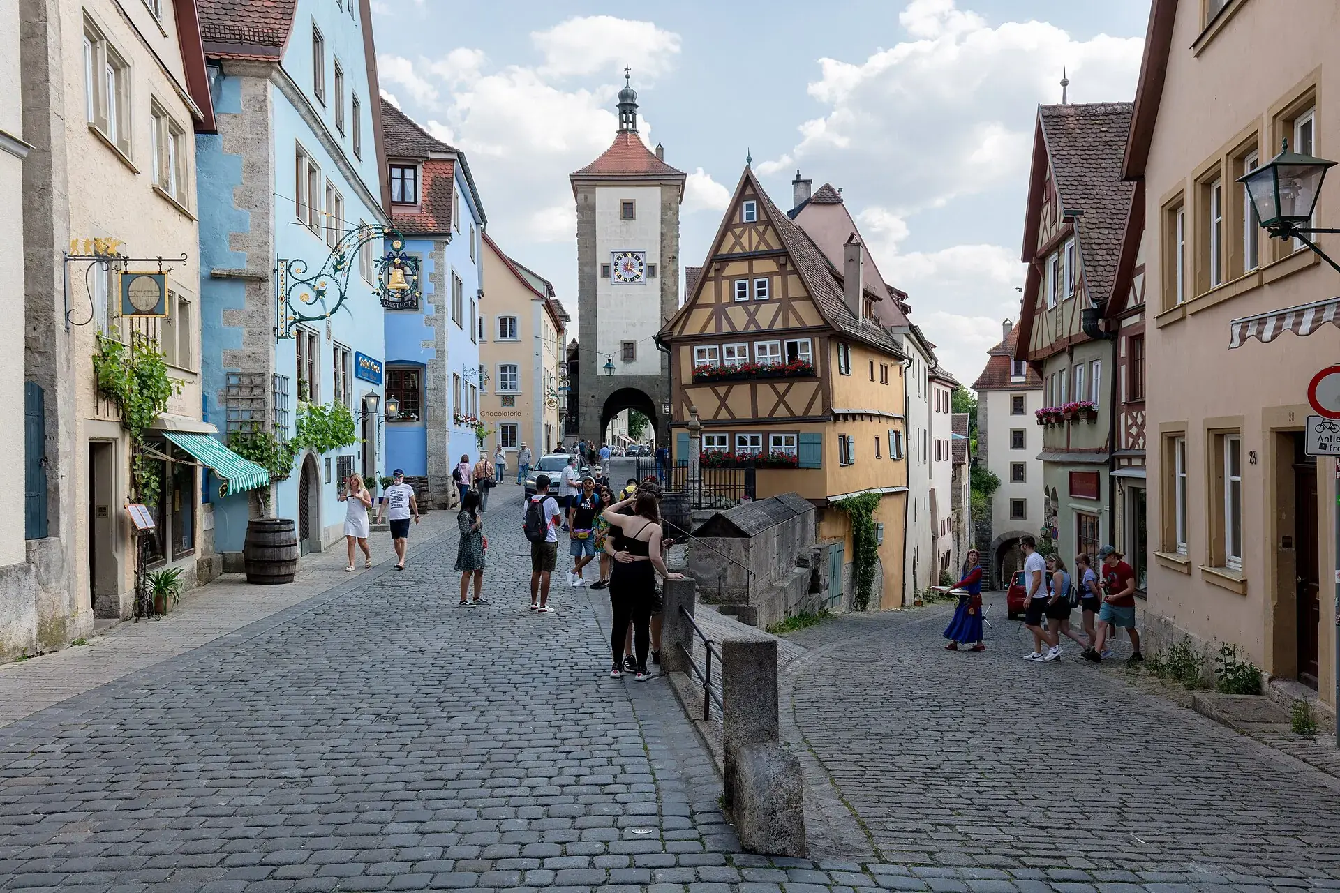 Plönlein y calles de Rothenburg ob der Tauber