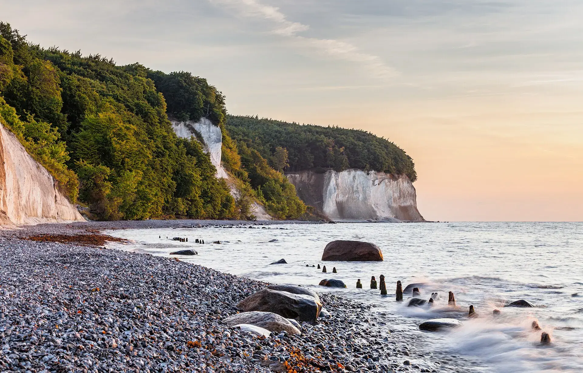 Acantilados de creta del parque nacional de Jasmund, isla de Rügen