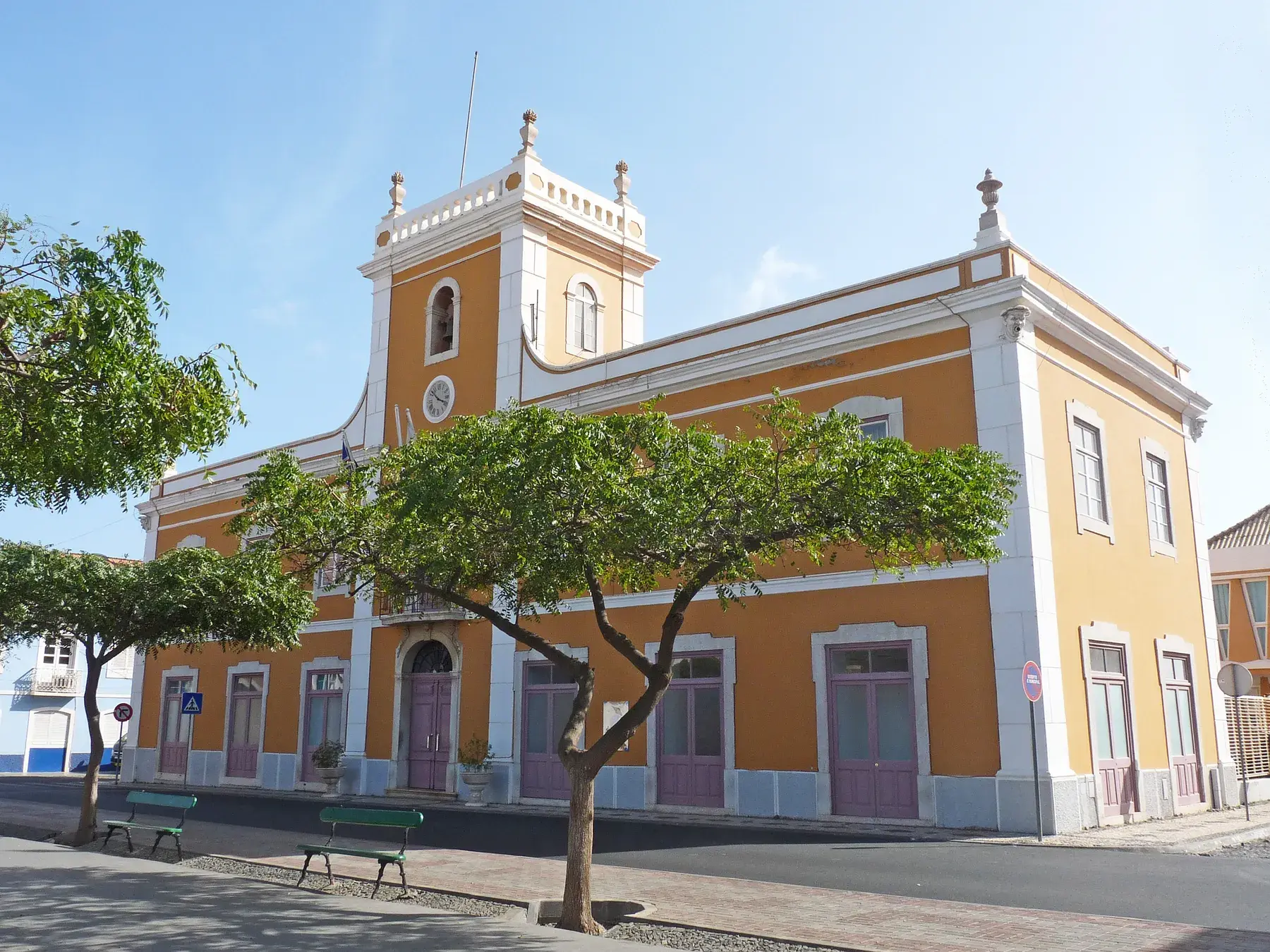Ayuntamiento de Praia, en la isla de Santiago