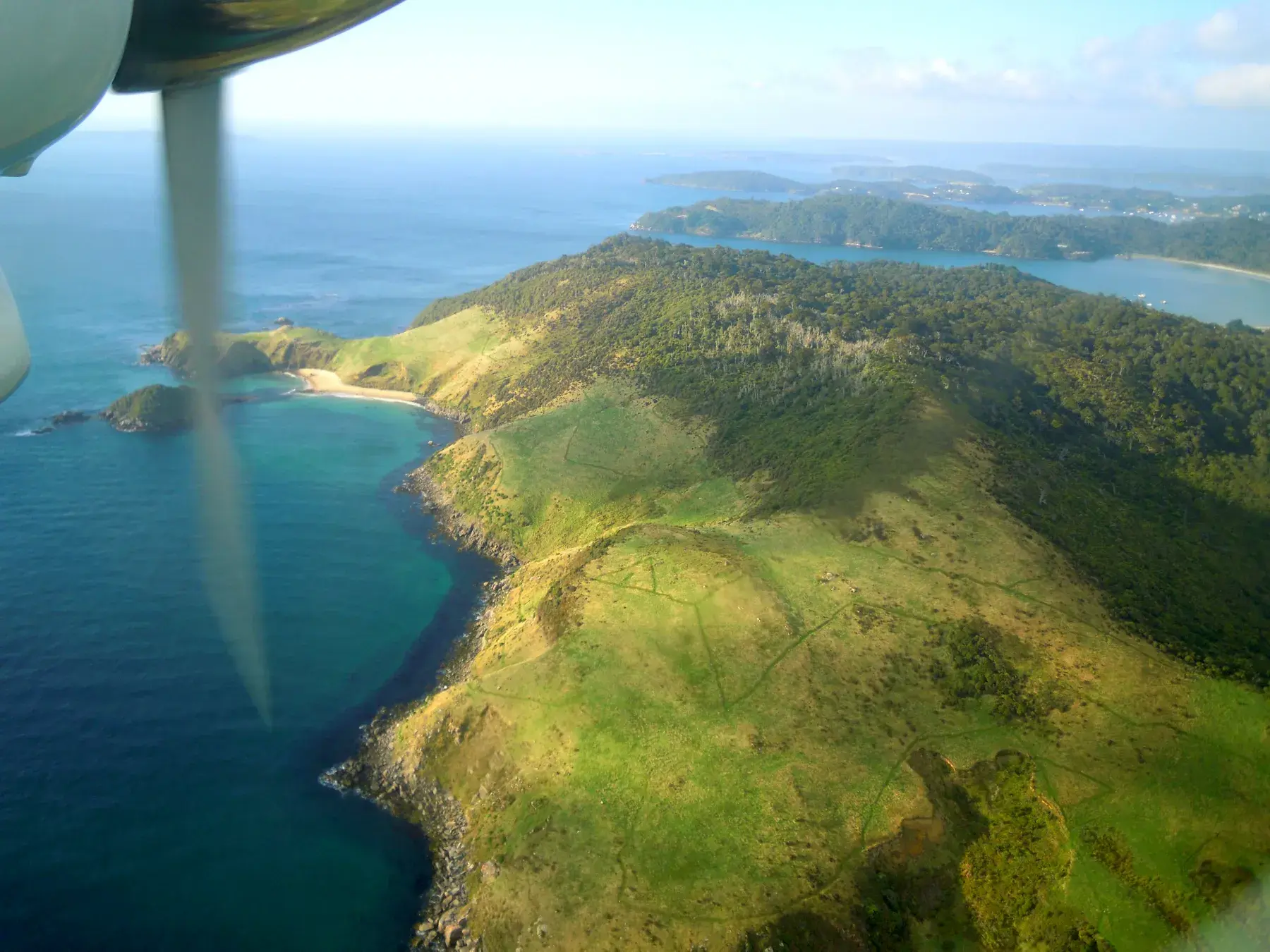 Vista aérea de Stewart Island/Rakiura