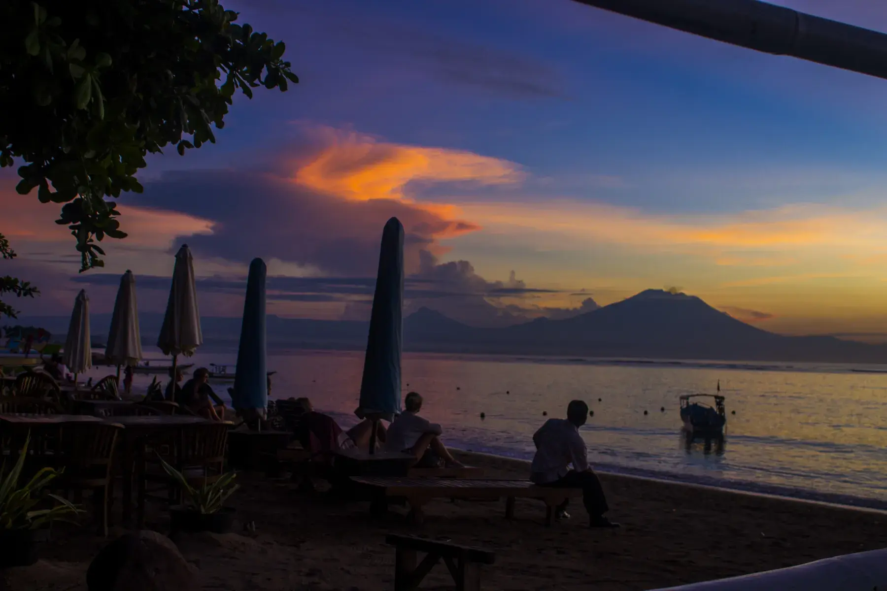 Costa de Sanur en el sur de Bali