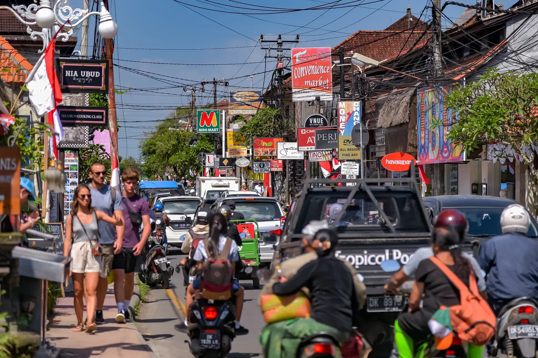 Paisaje urbano de Ubud en Bali