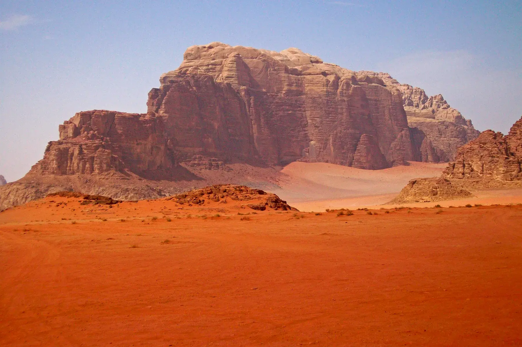 Formaciones rocosas del paisaje de Wadi Rum