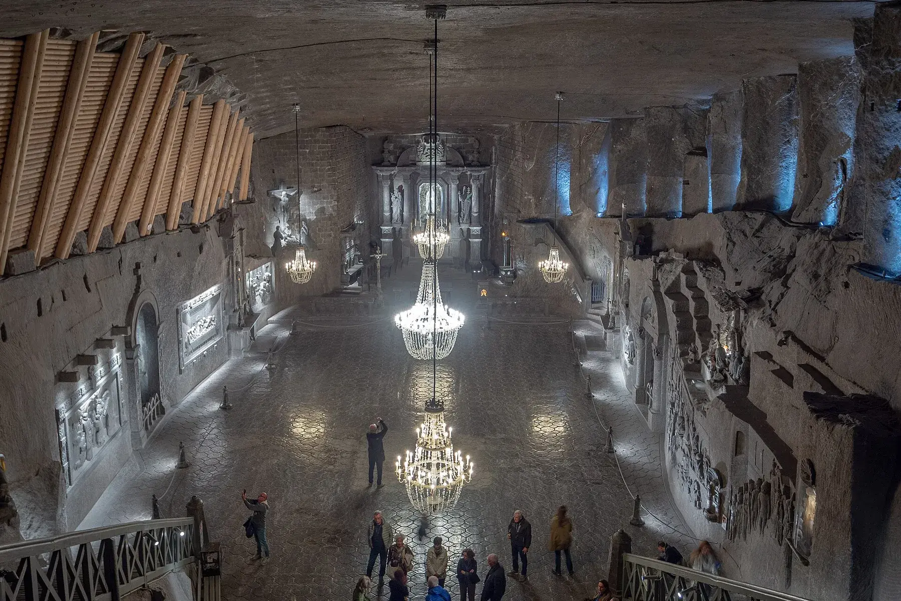 Cámara subterránea de la mina de sal de Wieliczka